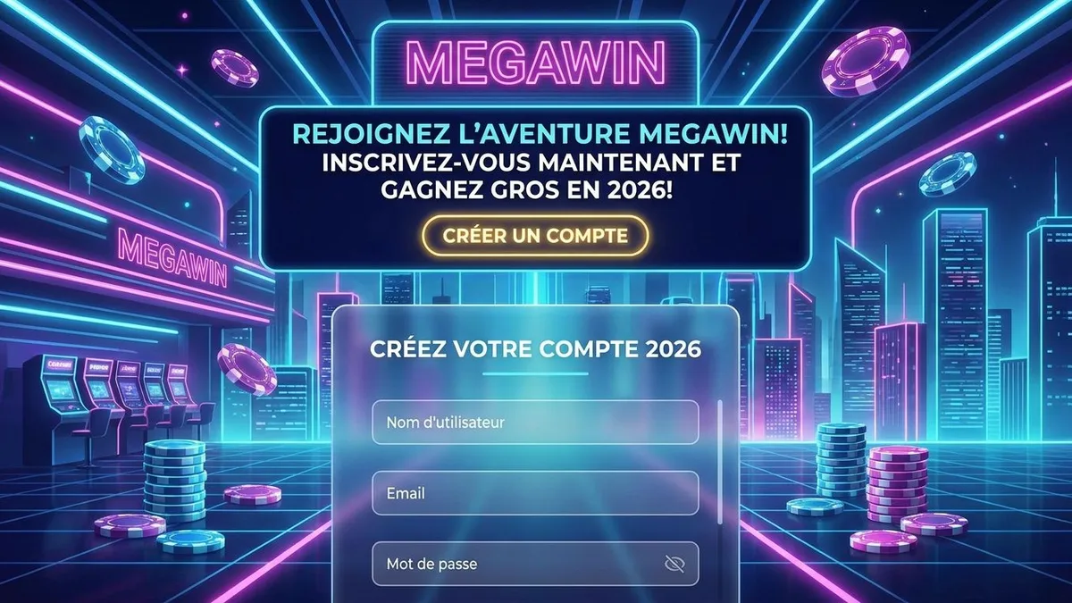 Inscription avec bonus chez Megawin