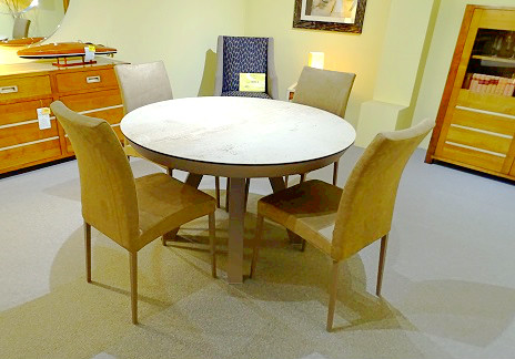 Table ronde plateau céramique